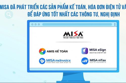 Misa phát triển phần mềm kế toán hỗ trợ hộ, cá nhân kinh doanh