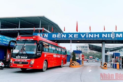 Từ 18/1, bến xe khách phía bắc Hải Phòng và Vĩnh Niệm hoạt động trở lại