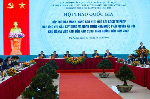Hội thảo Quốc gia về Cải cách tư pháp nhằm xây dựng và hoàn thiện Nhà nước pháp quyền