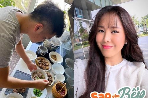 Chiều vợ như chồng kém 7 tuổi của Lê Phương, sáng-trưa-chiều vào bếp, đặc sản cũng tự nấu
