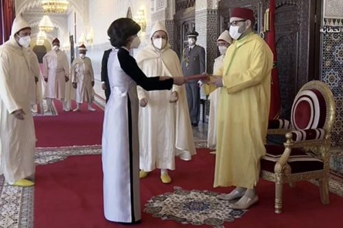 Đại sứ Đặng Thị Thu Hà trình Thư ủy nhiệm lên Quốc vương Morocco