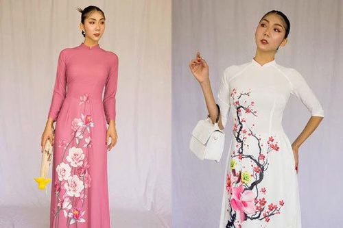 Ngọc Quyên khoe dáng thanh thoát với áo dài đón xuân