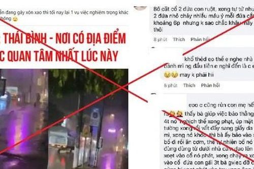 Thông tin 'Bố sát hại 2 con nhỏ rồi tự vẫn' khiến mạng xã hội xôn xao, thực hư là thế nào?