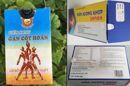 Phát hiện 2 sản phẩm Viên nang Gân Cốt Hoàn và Viên xương khớp Japan chứa chất cấm