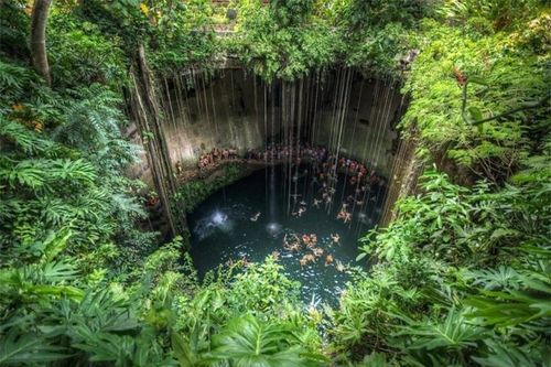 Giếng nước tự nhiên của người Maya hoang sơ tuyệt mĩ, cứ ngỡ lạc vào kỷ Jura