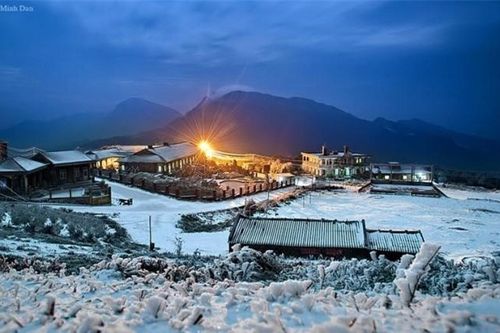 Mê mẩn ngắm băng tuyết đẹp như tranh vào mùa Đông ngay tại Việt Nam