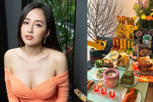 Sao Việt khoe mâm cúng ông Công ông Táo: Mai Phương Thúy gây sốc với bún đậu