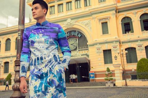 'Nam thần' Vĩnh Thụy khoe vẻ điển trai 'không đối thủ' với áo dài Tết