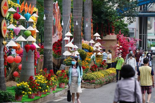 Khai mạc Đường hoa Xuân Tết 2022 tại Bệnh viện Chợ Rẫy