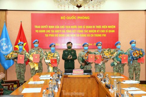 Lần đầu tiên, Chủ tịch nước cử 7 sĩ quan tới Phái bộ UNISFA