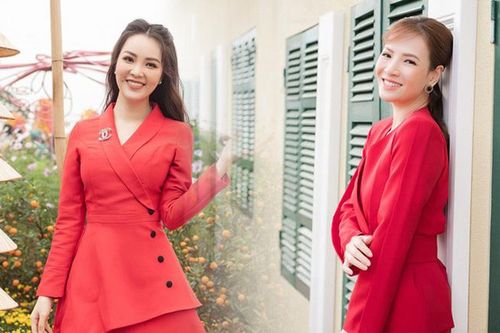 Đan Lê, Thụy Vân rạng rỡ bên hoa xuân