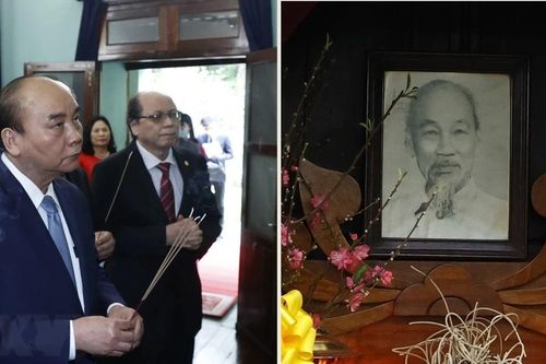 Chủ tịch nước dâng hương tưởng nhớ Chủ tịch Hồ Chí Minh tại Nhà 67