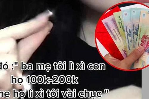 Câu chuyện gây tranh cãi: 'Ba mẹ tôi lì xì con họ 200K, ba mẹ họ lì xì tôi vài chục nghìn'