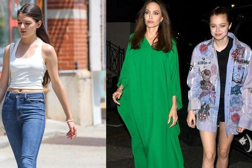 Bằng tuổi nhưng style của Suri Cruise và con gái Angelina Jolie khác nhau hoàn toàn