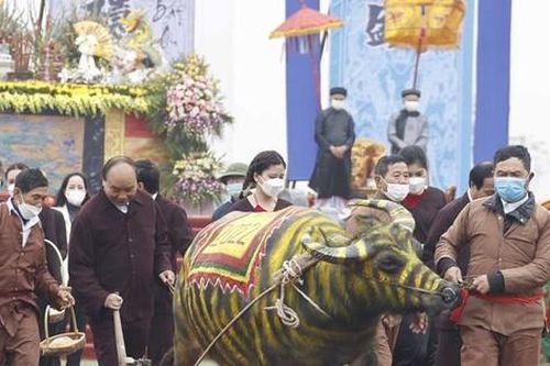 Chủ tịch nước Nguyễn Xuân Phúc dự Lễ Tịch điền Đọi Sơn