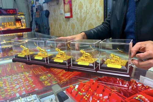 Hổ vàng ào ạt đổ bộ, khách hối hả mua cầu may ngày vía Thần Tài
