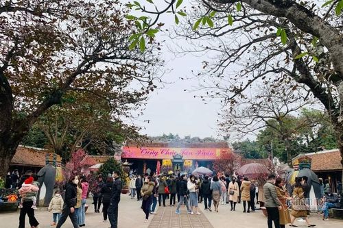 Vạn du khách hành hương Đền Trần, ông thủ từ bình thản quan sát qua mắt thần