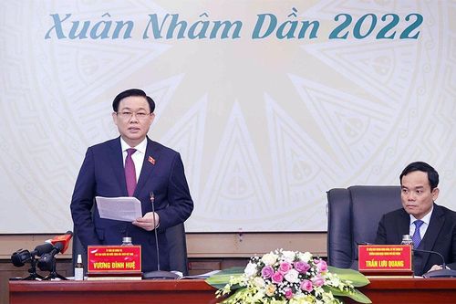 Chủ tịch Quốc hội Vương Đình Huệ thăm và làm việc với Ban Thường vụ Thành ủy Hải Phòng
