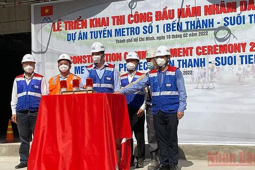 Khởi động công trình tuyến Metro số 1 đầu năm 2022