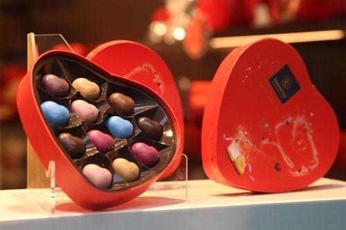 Nhiều loại kẹo chocolate đặc sắc cho Ngày lễ Valentine ở Bỉ