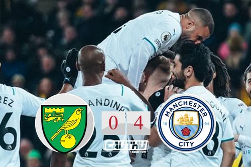 Norwich 0-4 Man City: Thắng đối thủ yếu, Man City băng băng về đích