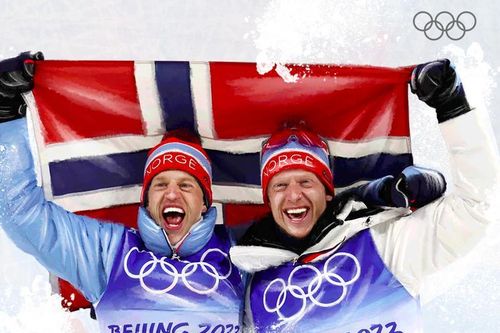 Hai anh em ruột đi vào lịch sử khi cùng giành huy chương cá nhân tại Olympic mùa đông