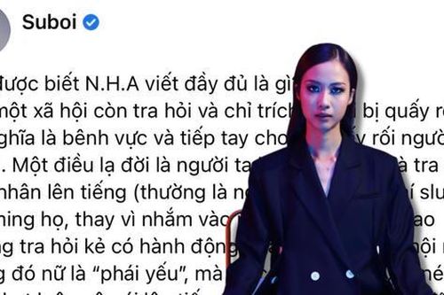 Suboi nói gì về ồn ào xoay quanh nhân vật Forbes Under 30 mà khiến nhiều người nể phục?