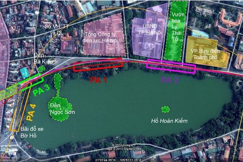 'Vướng' khu vực di tích Hồ Hoàn Kiếm: Bỏ ga C9 hay không?