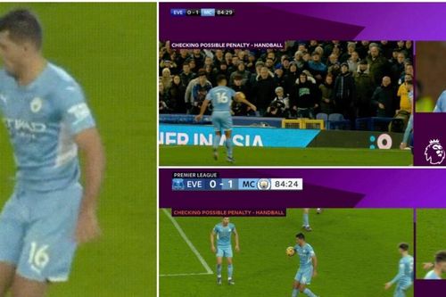 Pep Guardiola nói gì Rodri chơi bóng bằng tay, VAR 'cứu' Man City