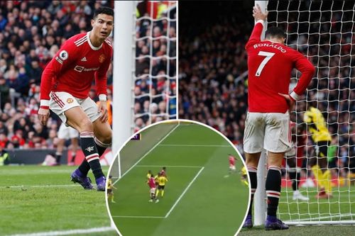 Ronaldo nổi khùng sau khi bỏ lỡ cơ hội từ cự ly 8 mét