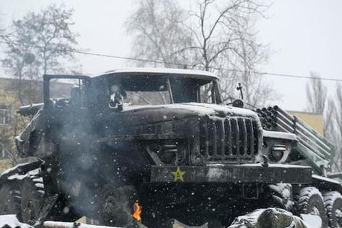 Tận thấy dàn xe quân sự được cho là của Nga bị phá hủy trong chiến dịch ở Ukraine