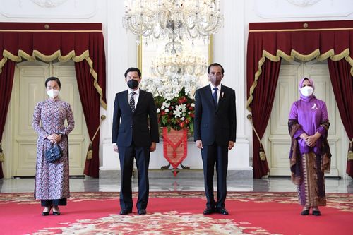 Đại sứ Tạ Văn Thông trình Thư ủy nhiệm lên Tổng thống Indonesia Joko Widodo