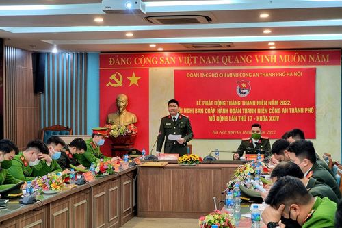 Thanh niên Công an Thủ đô phát động Tháng Thanh niên 2022, đẩy mạnh tuyên truyền trên mạng xã hội
