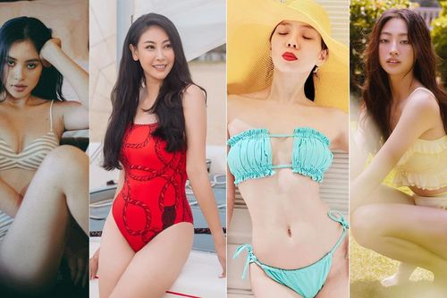 Dàn giám khảo Miss World VN đọ dáng với bikini: Hà Kiều Anh-Lệ Quyên không thua kém đàn em