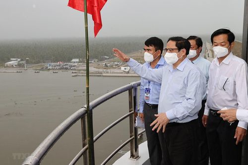 Thủ tướng dự khánh thành công trình thủy lợi Cái Lớn-Cái Bé