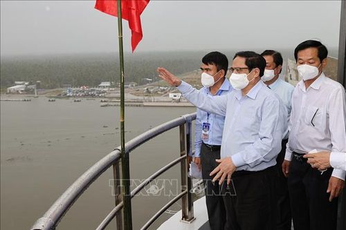 Thủ tướng Phạm Minh Chính dự khánh thành công trình thủy lợi Cái Lớn - Cái Bé giai đoạn 1