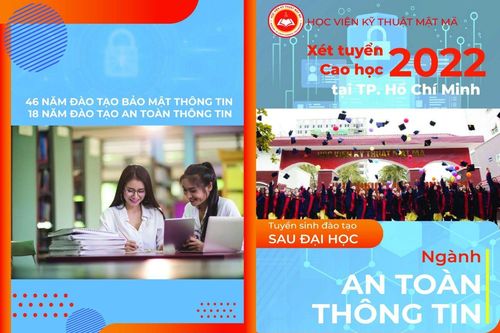 Phân hiệu Học viện Kỹ thuật mật mã TP. Hồ Chí Minh tuyển sinh 25 chỉ tiêu trình độ thạc sĩ ngành An toàn thông tin