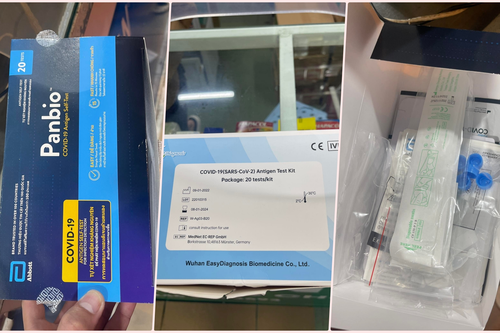 Giá kit test nhanh COVID-19 giảm mạnh, dân buôn trót ôm hàng méo mặt bù lỗ