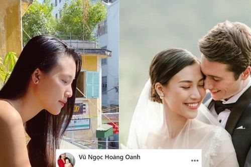 Bỗng dưng vướng nghi vấn hôn nhân trục trặc với chồng Tây, Á hậu Hoàng Oanh nói gì?
