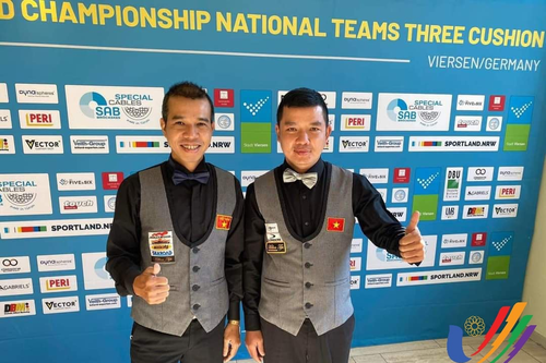 Đội tuyển Việt Nam vào tứ kết giải carom 3 băng thế giới