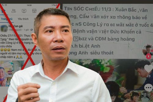 Xuất hiện tin đồn NSND Công Lý 'qua đời', MC Thảo Vân khóc nấc trong tang lễ khiến dân tình phẫn nộ