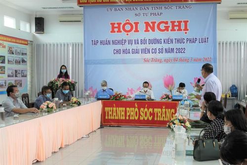 Sóc Trăng: Tập huấn nghiệp vụ cho Hòa giải viên