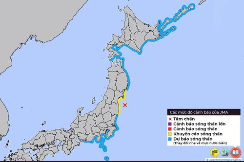 NÓNG: Động đất 7.3 ngoài khơi Fukushima, Nhật Bản cảnh báo sóng thần cao tới 1m