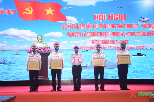 Quân chủng Hải quân sơ kết 5 năm phong trào thi đua xây dựng và quản lý doanh trại