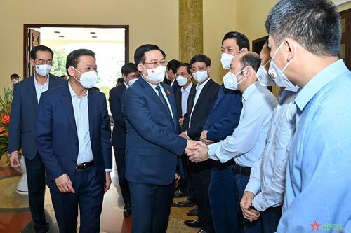 Chủ tịch Quốc hội Vương Đình Huệ làm việc với tỉnh Thanh Hóa