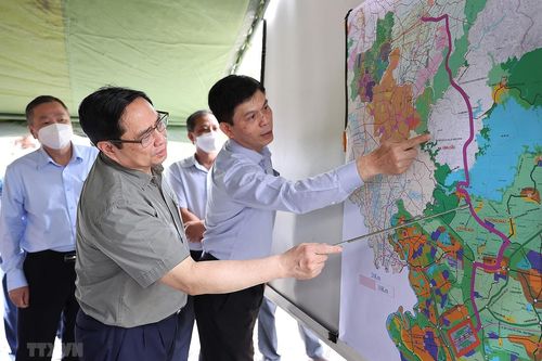 Thủ tướng Phạm Minh Chính khảo sát quy hoạch giao thông tại Bình Phước