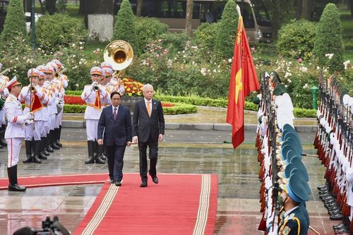 Lễ đón Thủ tướng Malaysia thăm chính thức Việt Nam