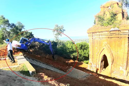 Vụ mang máy đào di tích tháp Chăm: Giám đốc sở bất ngờ thu hồi văn bản 'truy tìm' cán bộ cấp tin cho báo chí