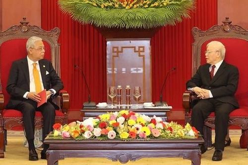 Tổng Bí thư Nguyễn Phú Trọng tiếp Thủ tướng Malaysia