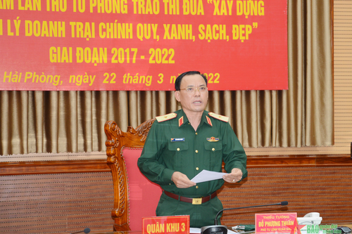 Quân khu 3 sơ kết 5 năm lần thứ tư phong trào thi đua xây dựng và quản lý doanh trại